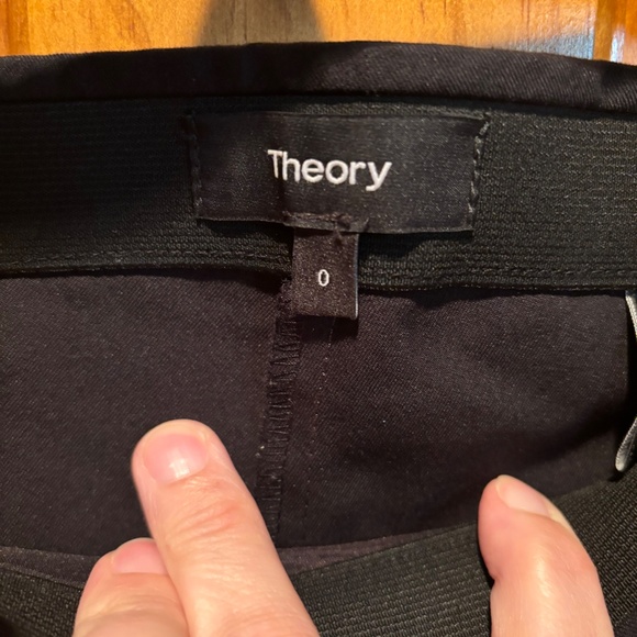 Theory Thaniel Approach Slim Fit Pull On Pants in Black Size 0 - Picture 4 of 6